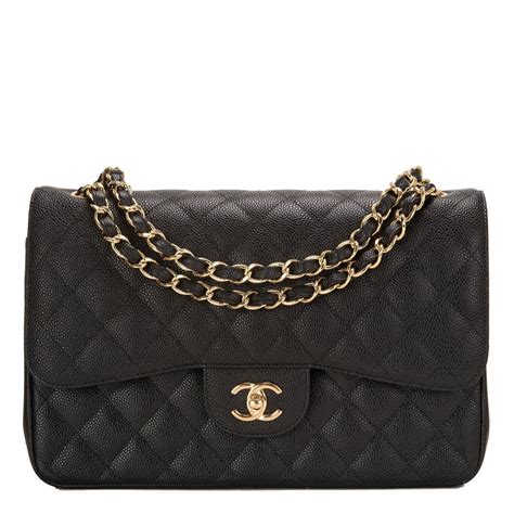 chanel jumbo classic double flap bag black caviar gold hardware|Chanel Classic Double Flap Quilted Caviar Gold.